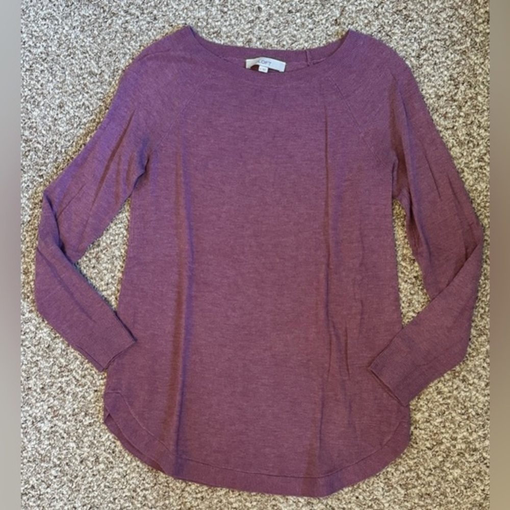 Loft Fine Knit Tunic Sweater